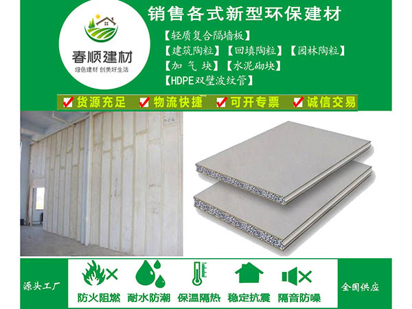 輕質(zhì)復(fù)合隔墻板江西工廠報(bào)價